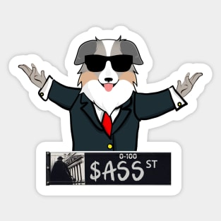 ASS Finance token coin Crypto coin $ass Crytopcurrency australian safe shepherd Sticker